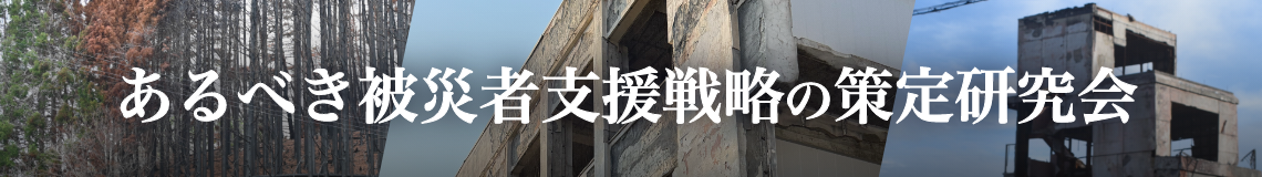 あるべき被災者支援戦略の策定研究会