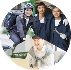 助け合い・支え合いの輪